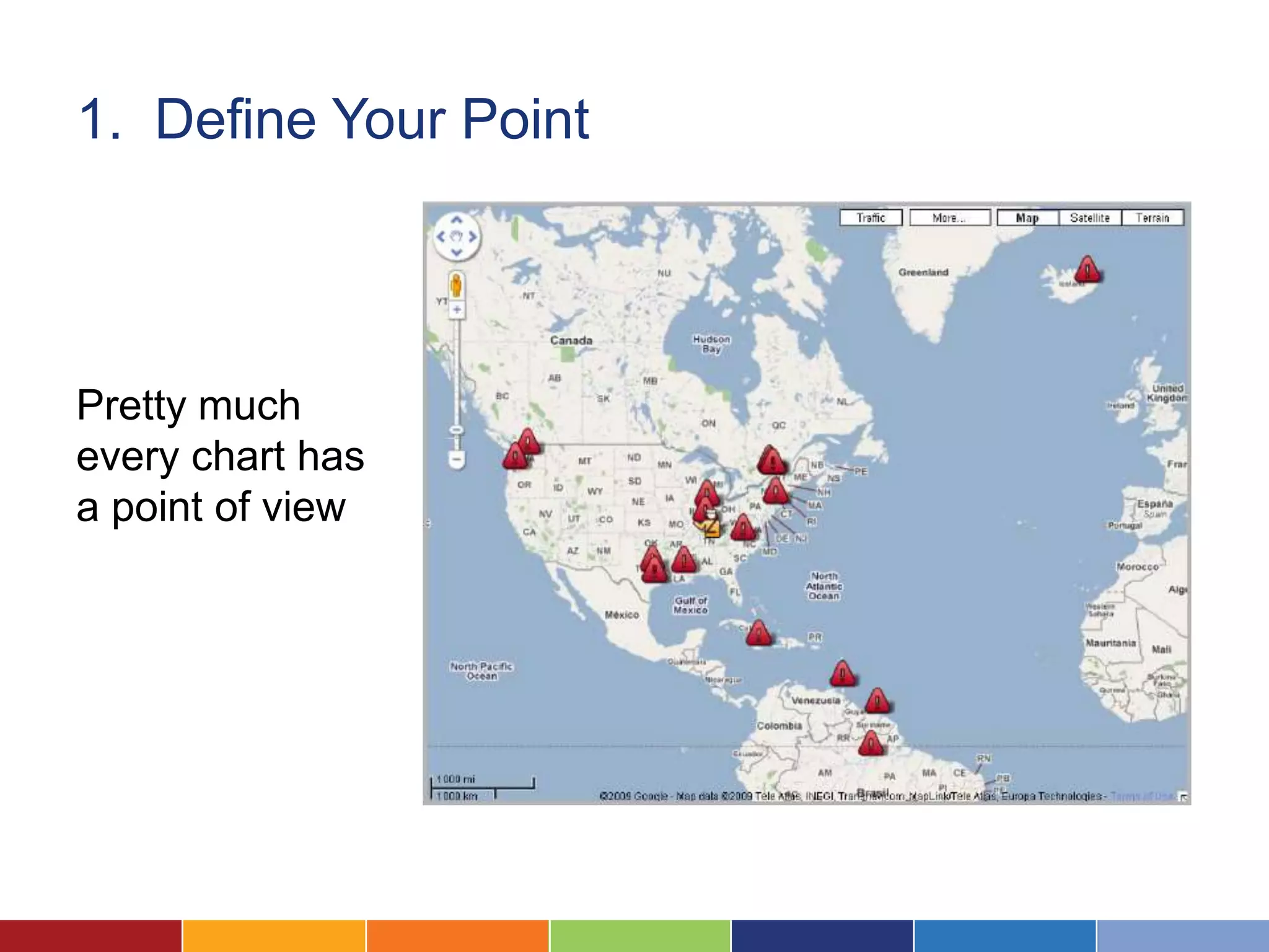 1. Define Your Point



Pretty much
every chart has
a point of view
 