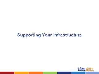 Supporting Your Infrastructure
 