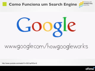 Como Funciona um Search Engine




http://www.youtube.com/watch?v=GG1qsF8Ce-Q
 