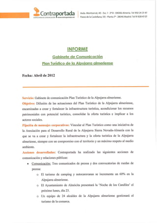 120501 informe plan turístico alpujarra almeriense abril 2012