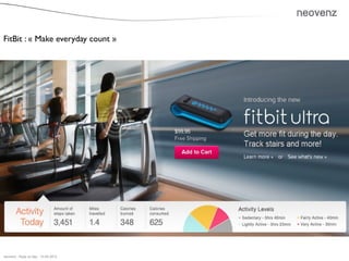 FitBit : « Make everyday count »




neovenz - flupa ux day - 10.05.2012
 