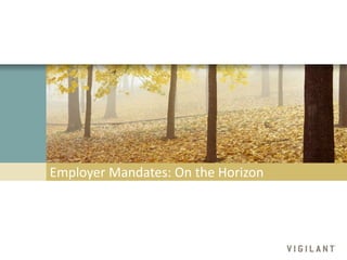Employer Mandates: On the Horizon 