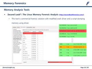 (120513) #fitalk an introduction to linux memory forensics | PDF