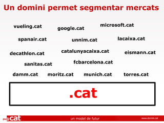 Un domini permet segmentar mercats

  vueling.cat                                 microsoft.cat
                     googl...