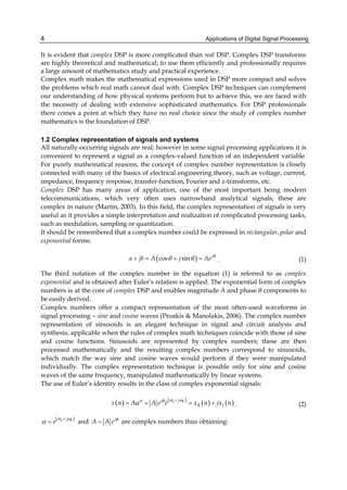 Applications Of Digital Signal Processing Christian Cuadradolaborde | PDF