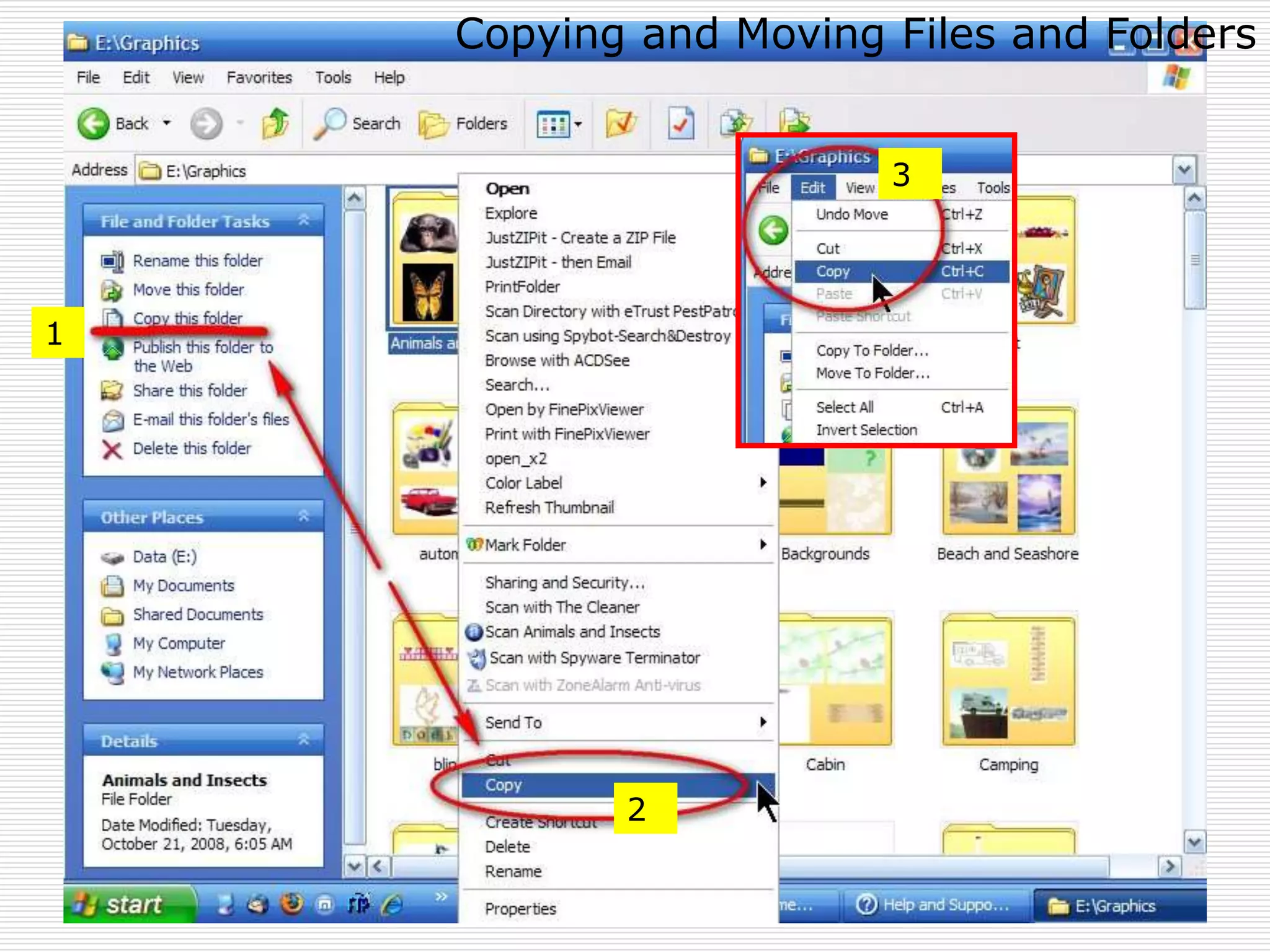 1
2
3
Copying and Moving Files and Folders
 