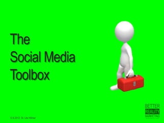 things to remember
12.6.2012 Dr. Ute Hillmer
 