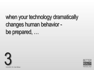Best Practice ‚Energizing‘
Spiceworks
• The Spiceworks Network is a community of over
  1 million IT pros from small to medium Bs using
  the Spiceworks IT management application in
  190 countries.
• Most active
  "SpiceHeads",
  attracted 1,500
  new IT
  professionals
  every day.
12.6.2012 Dr. Ute Hillmer
 