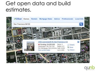 Get open data and build
estimates.
 