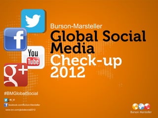 Burson-Marsteller




#BMGlobalSocial
  @B_M

  facebook.com/Burson-Marsteller

www.bm.com/globalsocial2012
 