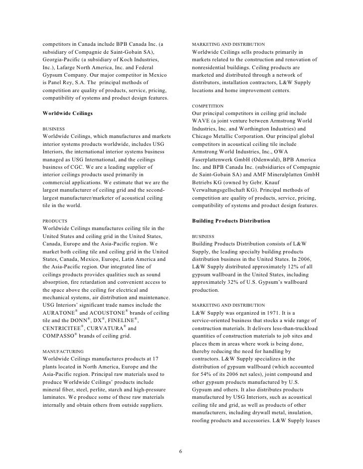 Cgc Inc A Usg Company