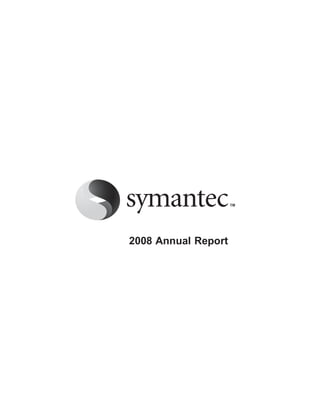 2008 Annual Report
 