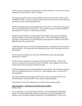 symantec 3Q08CombinedTranscript