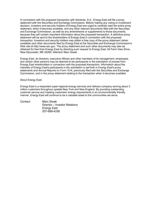 EnergyEastQ22007EarningsRelease