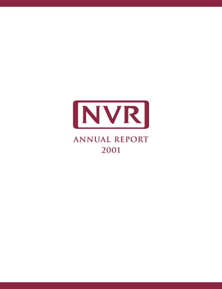Annual Report
    2001
 