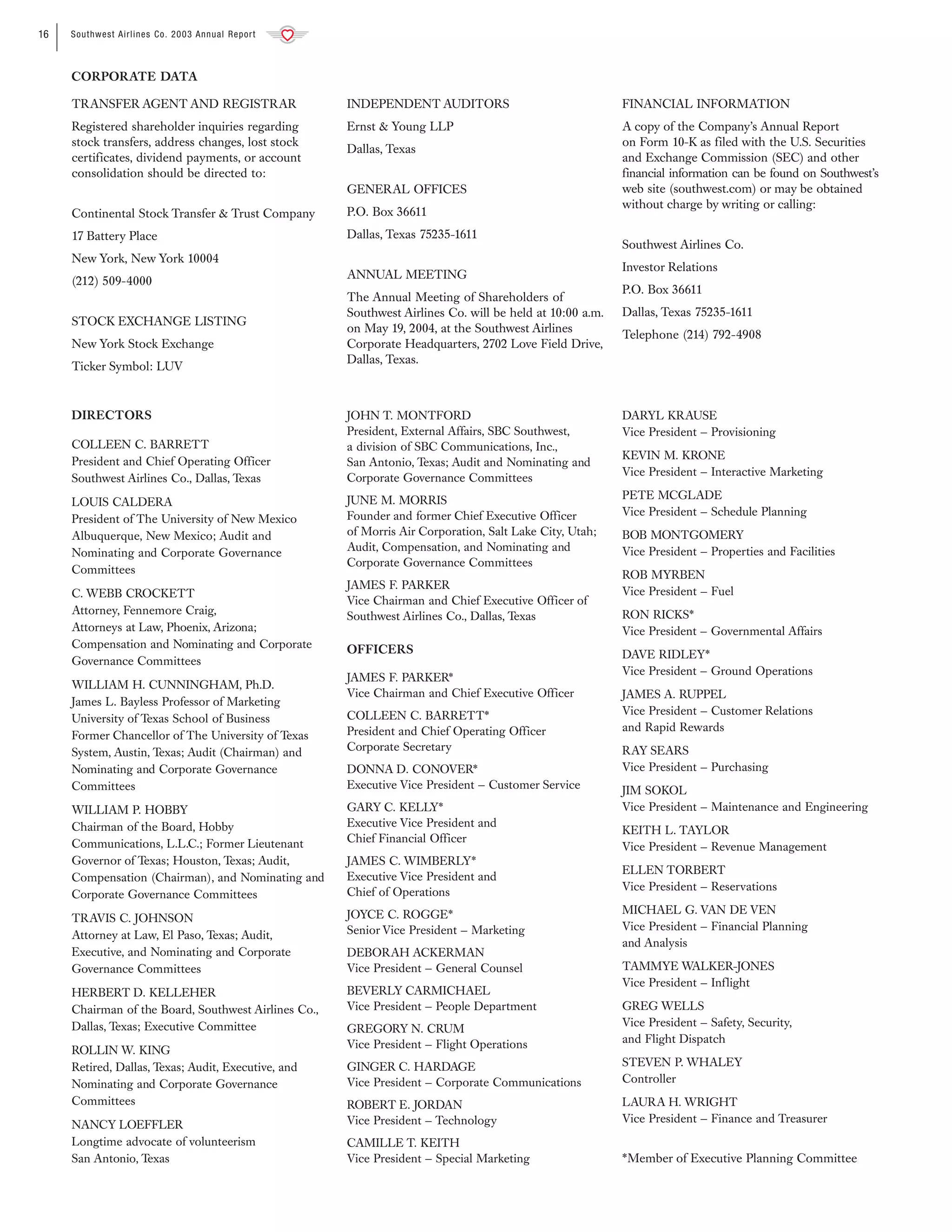 southwest airline ar03