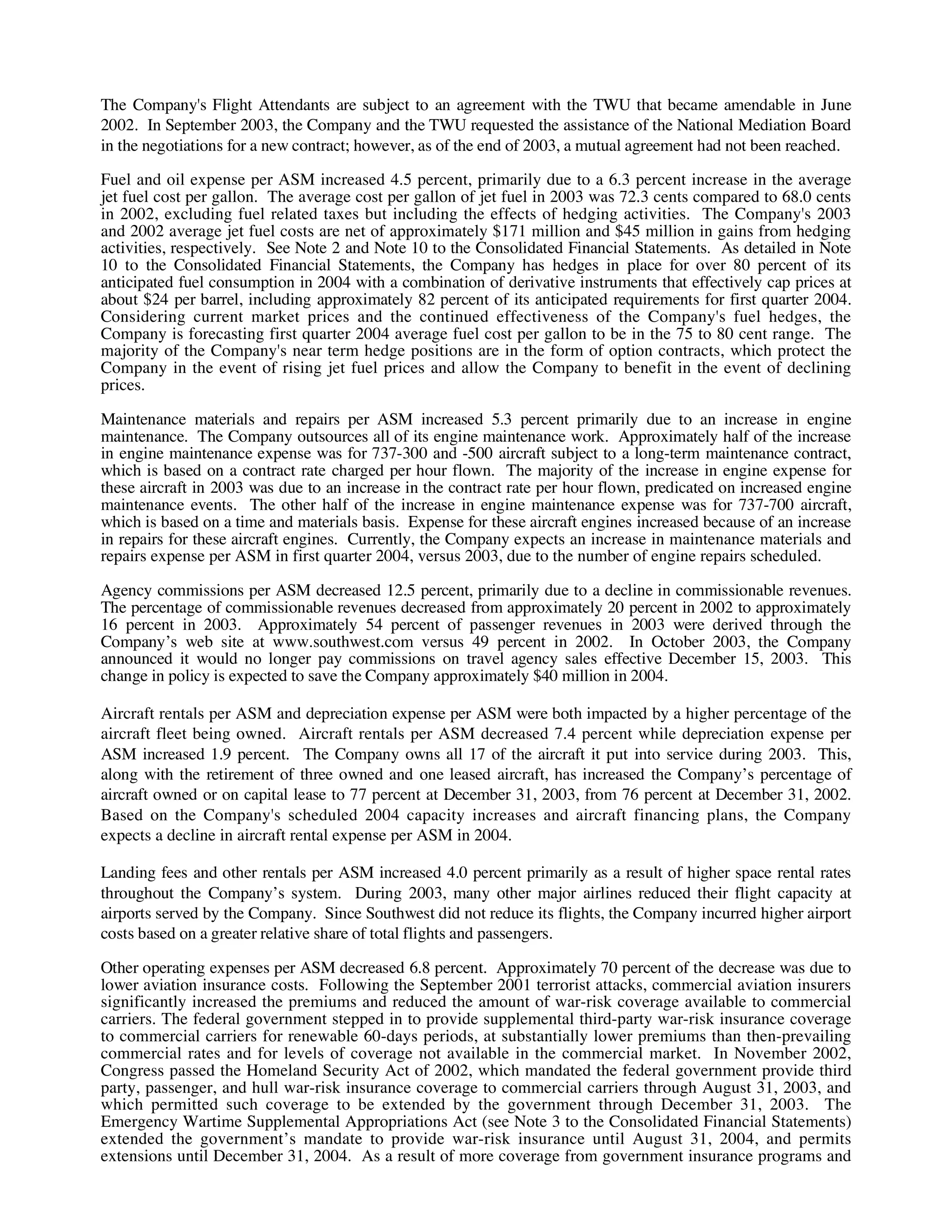 southwest airline ar03