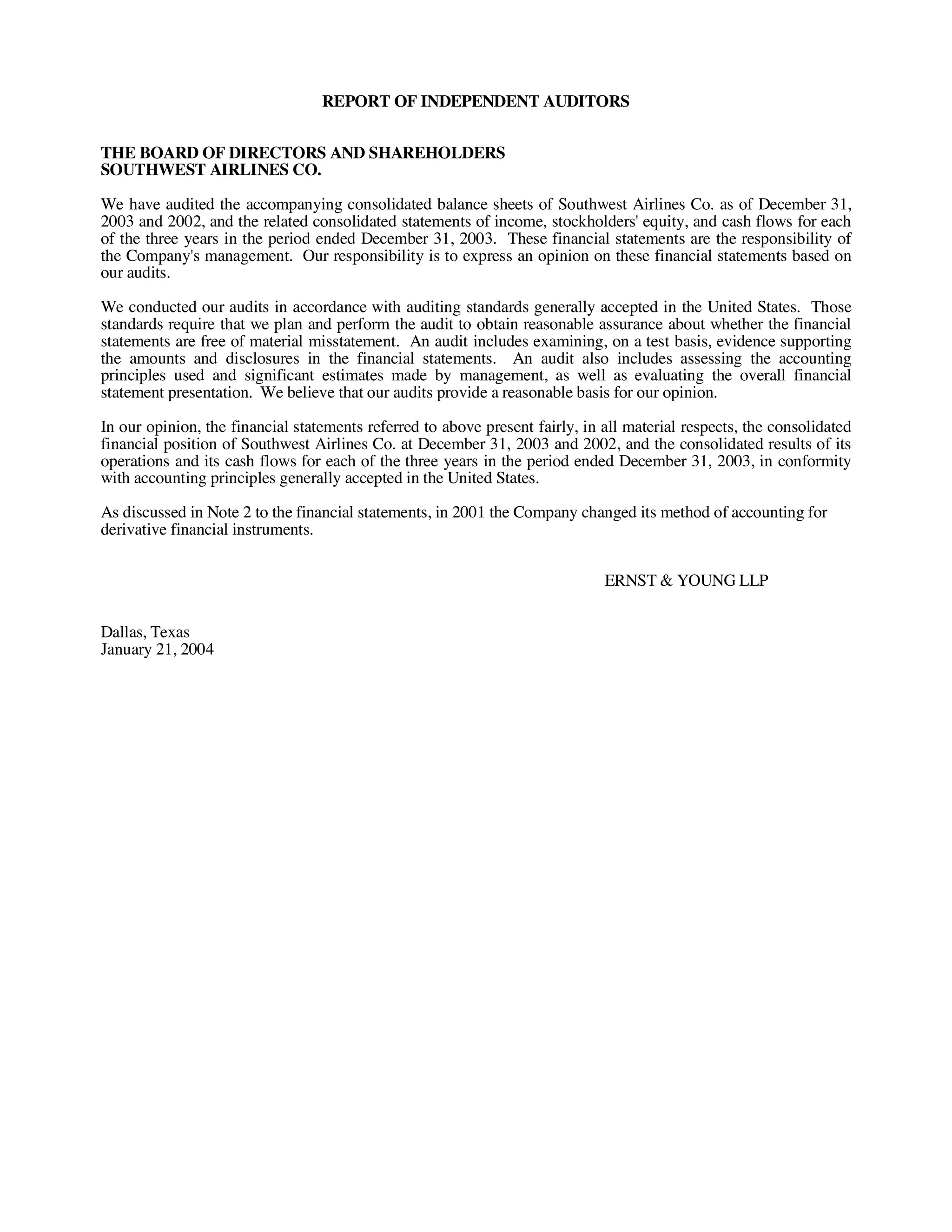 southwest airline ar03