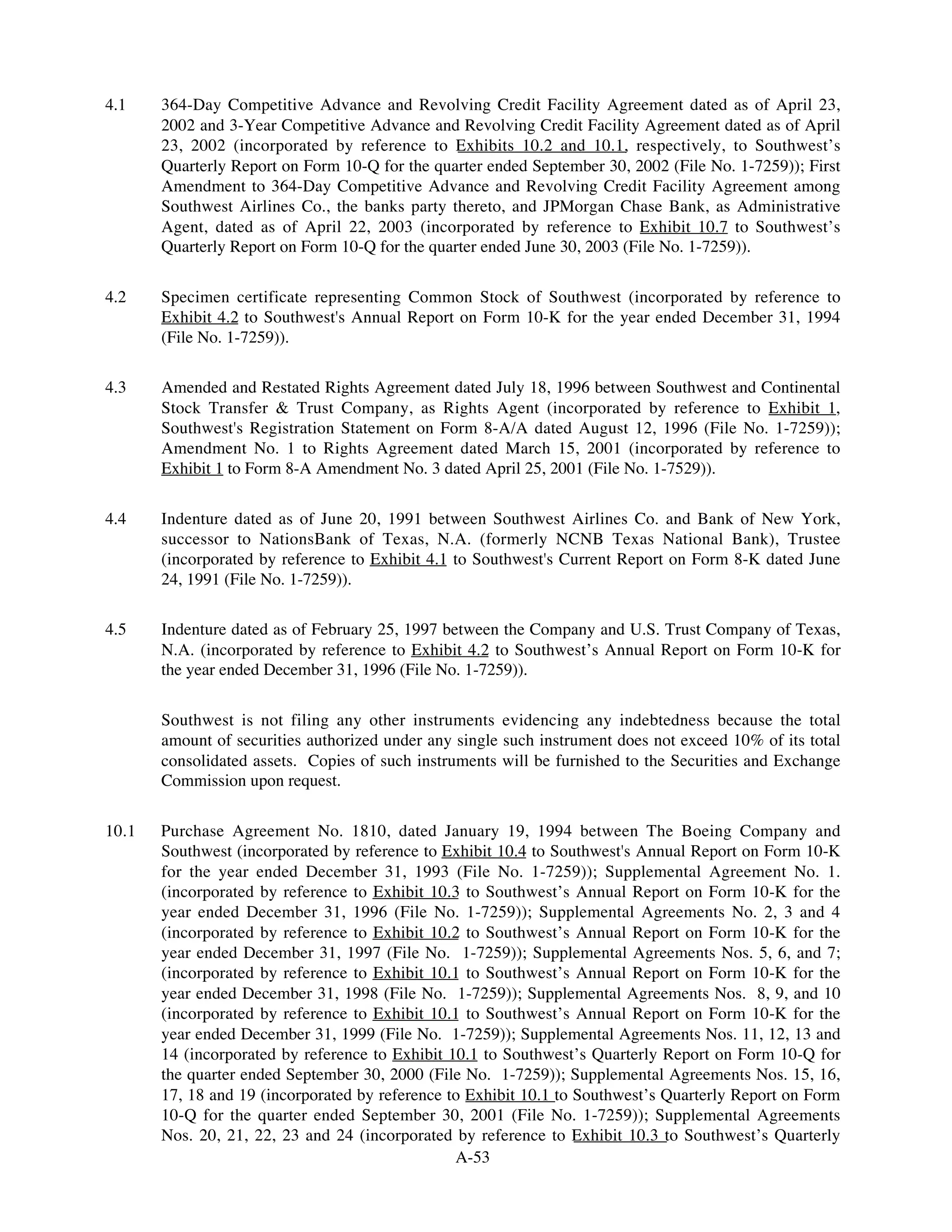 southwest airline ar03