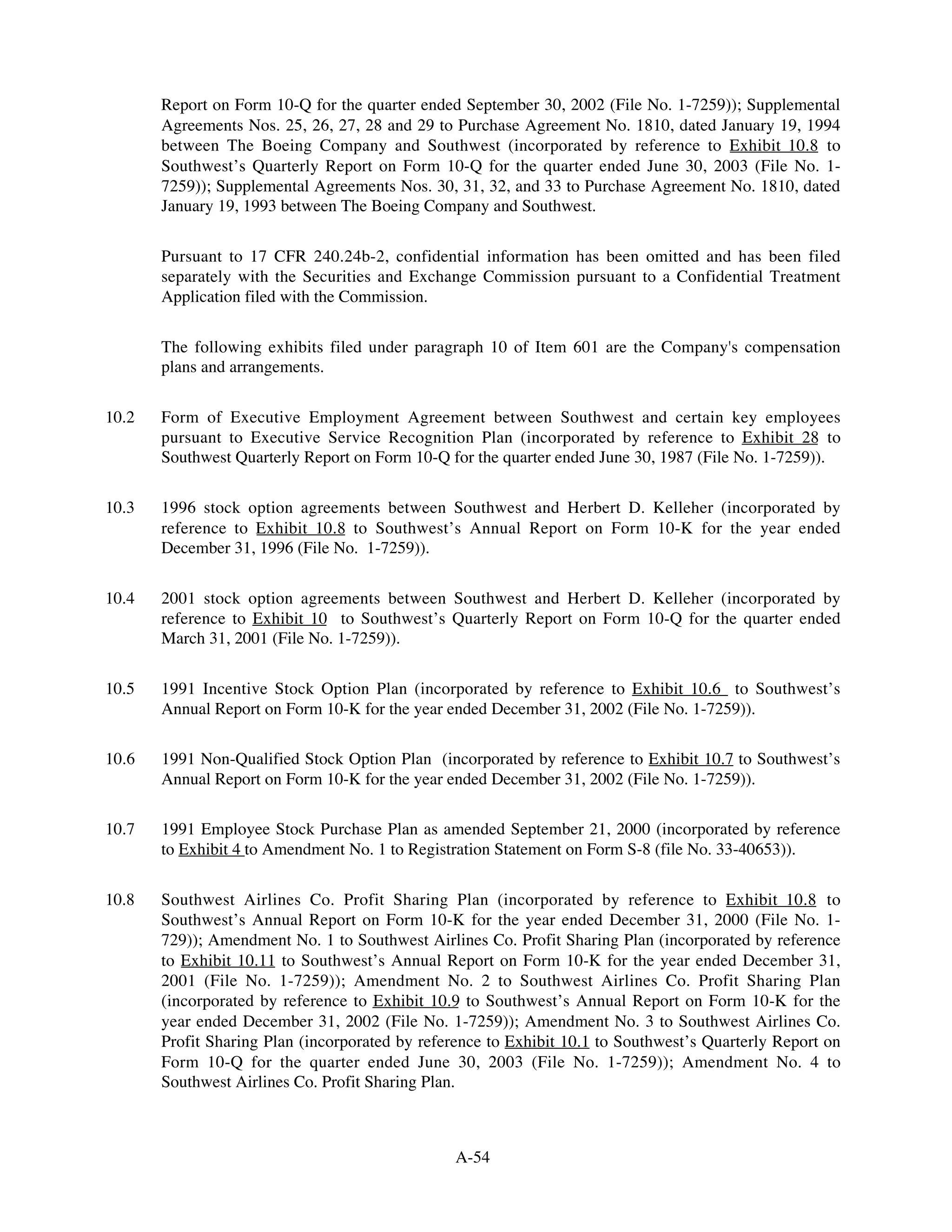 southwest airline ar03