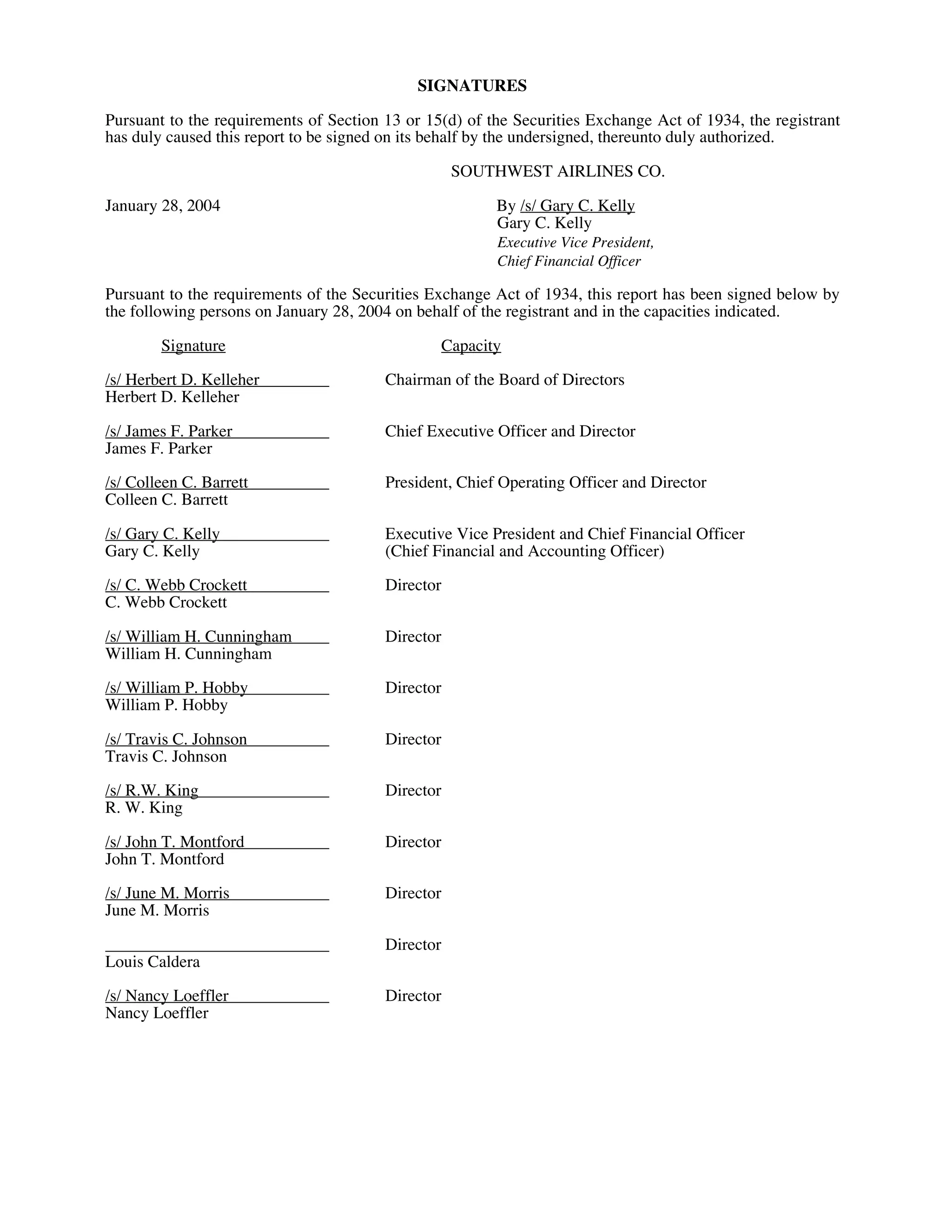 southwest airline ar03