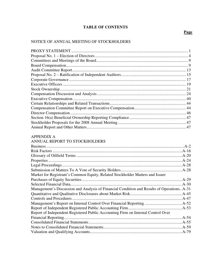 national oilwell varco 2007 proxy statement 2006 annual report on fo 10k format