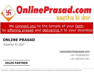 OnlinePrasad.com partner with us