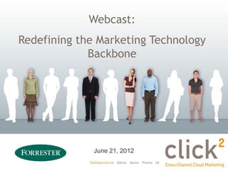 Webcast:
Redefining the Marketing Technology
             Backbone




              June 21, 2012
 