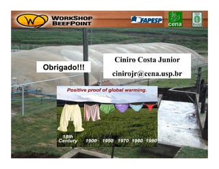 Ciniro Costa Junior
Obrigado!!!
              cinirojr@cena.usp.br
 