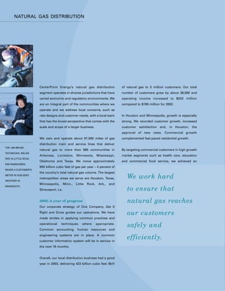 center- point energy annual reports 2003