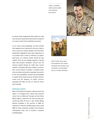 center- point energy annual reports 2003