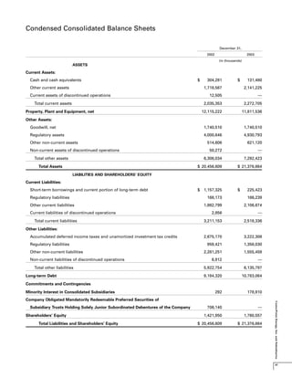 center- point energy annual reports 2003