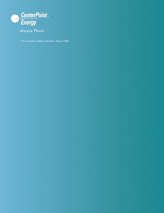 center- point energy annual reports 2003