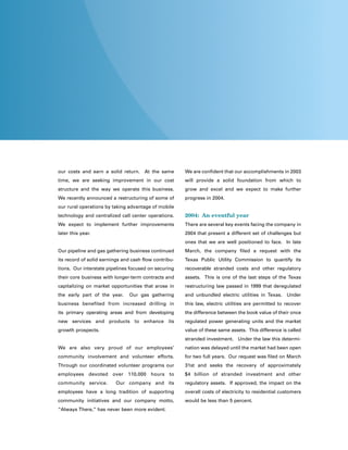 center- point energy annual reports 2003