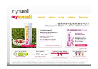 mymuesli




20.9.2012 Dr. Ute Hillmer
 