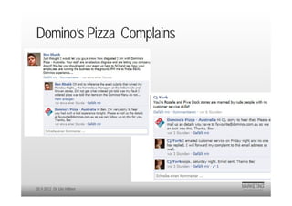 Domino’s Pizza Complains




20.9.2012 Dr. Ute Hillmer
 