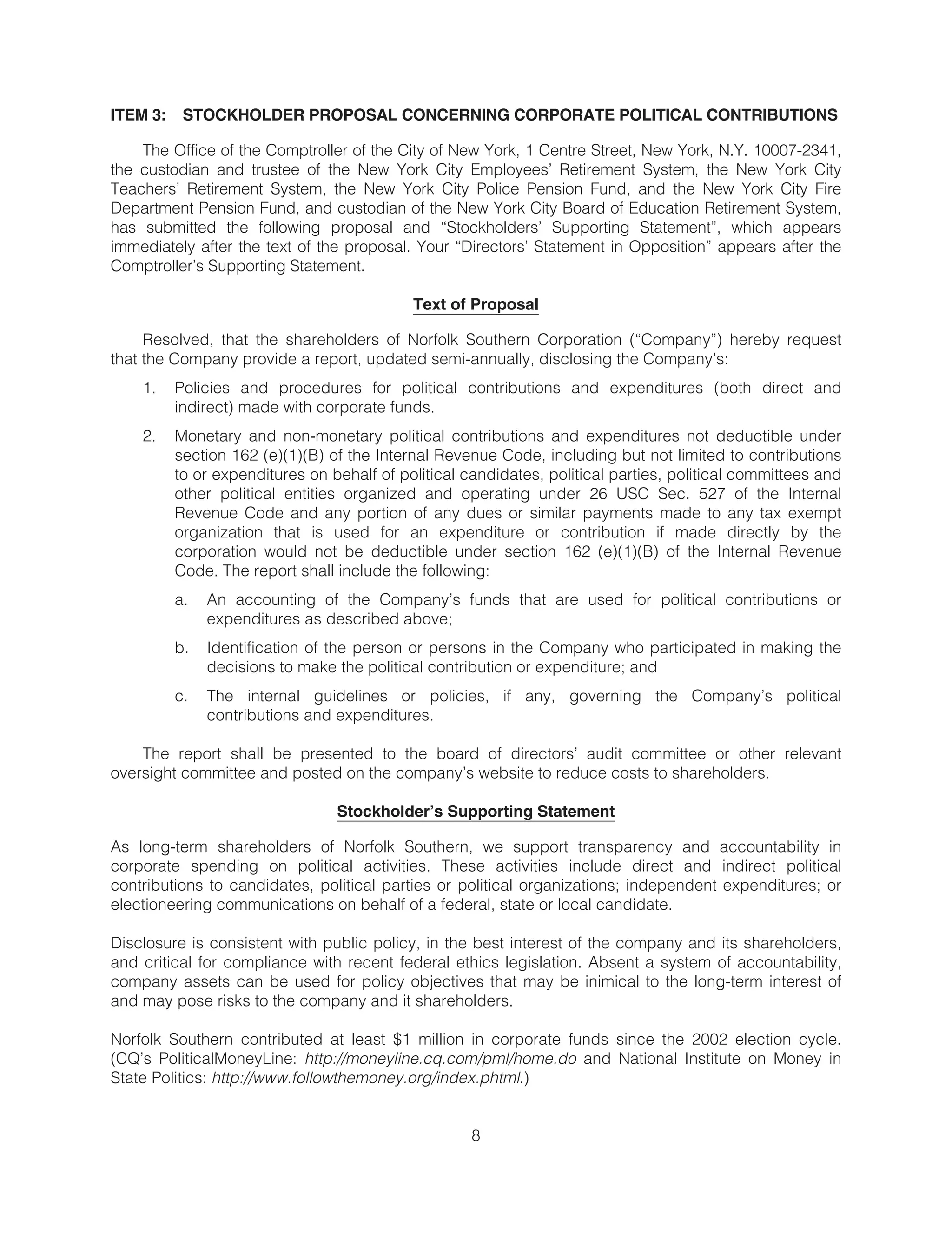 norfolk southern _proxy_2009