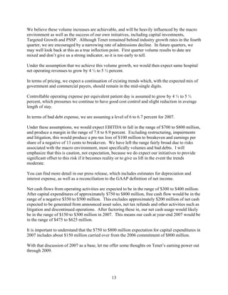 TenetQ406PreparedRemarks