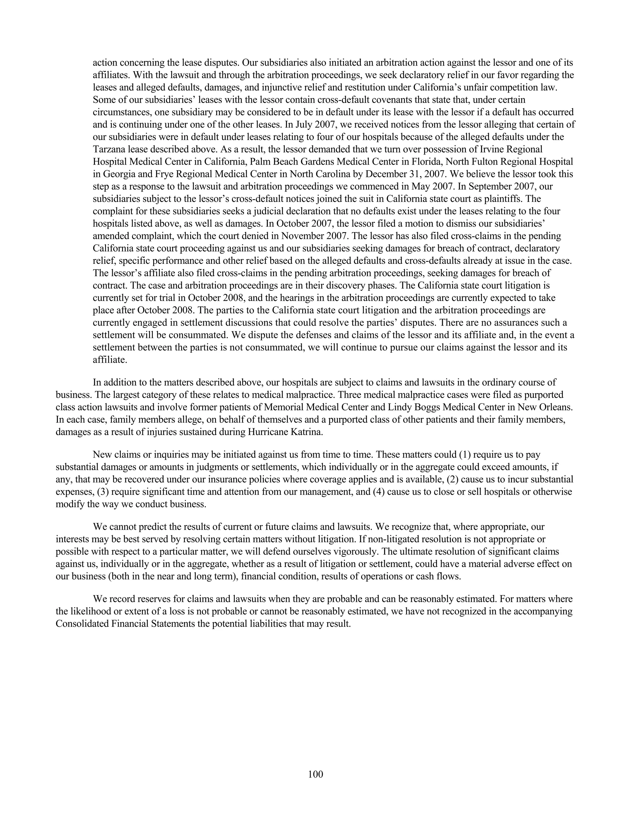 tenet healthcare CY0710KFINAL1