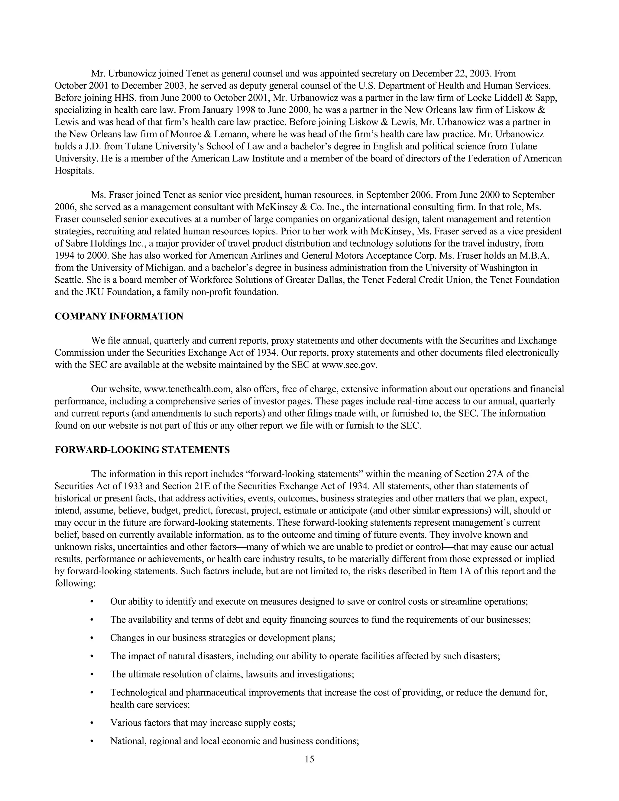 tenet healthcare CY0710KFINAL1