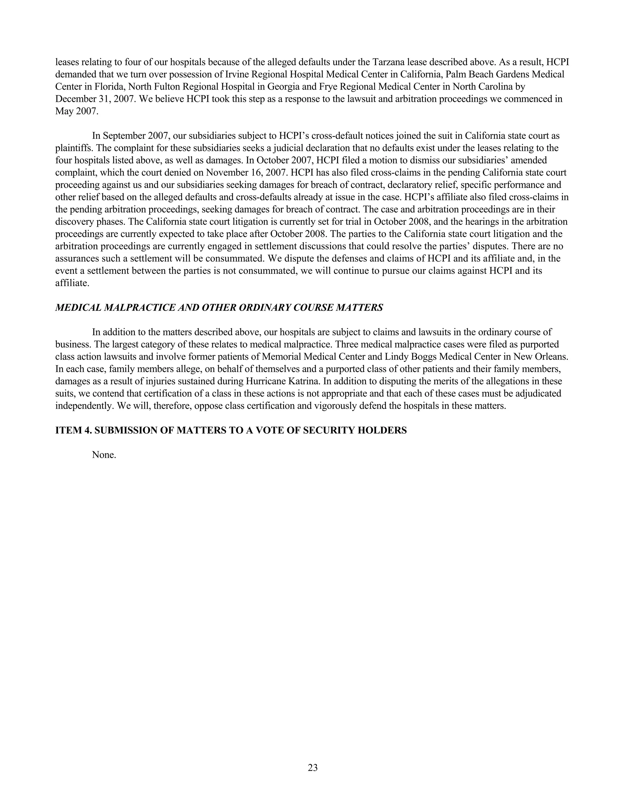 tenet healthcare CY0710KFINAL1