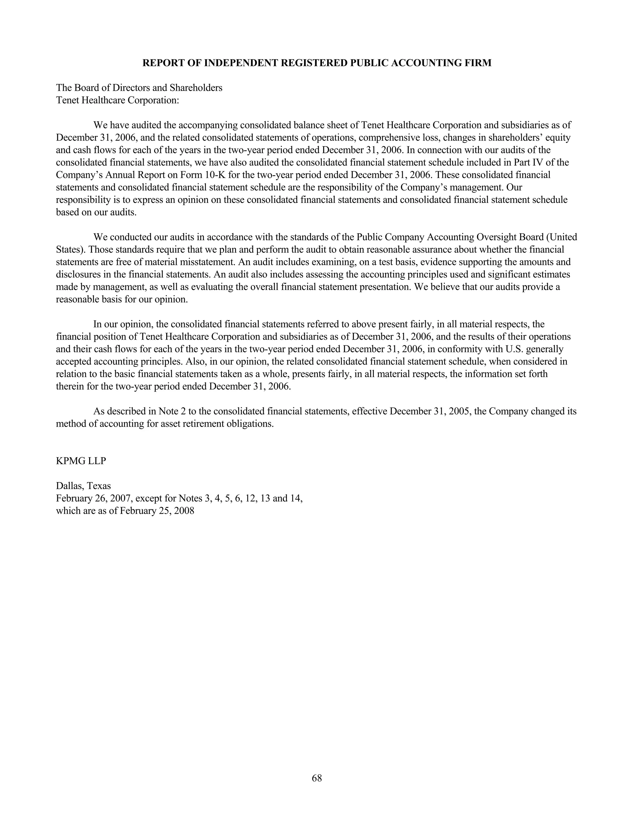 tenet healthcare CY0710KFINAL1