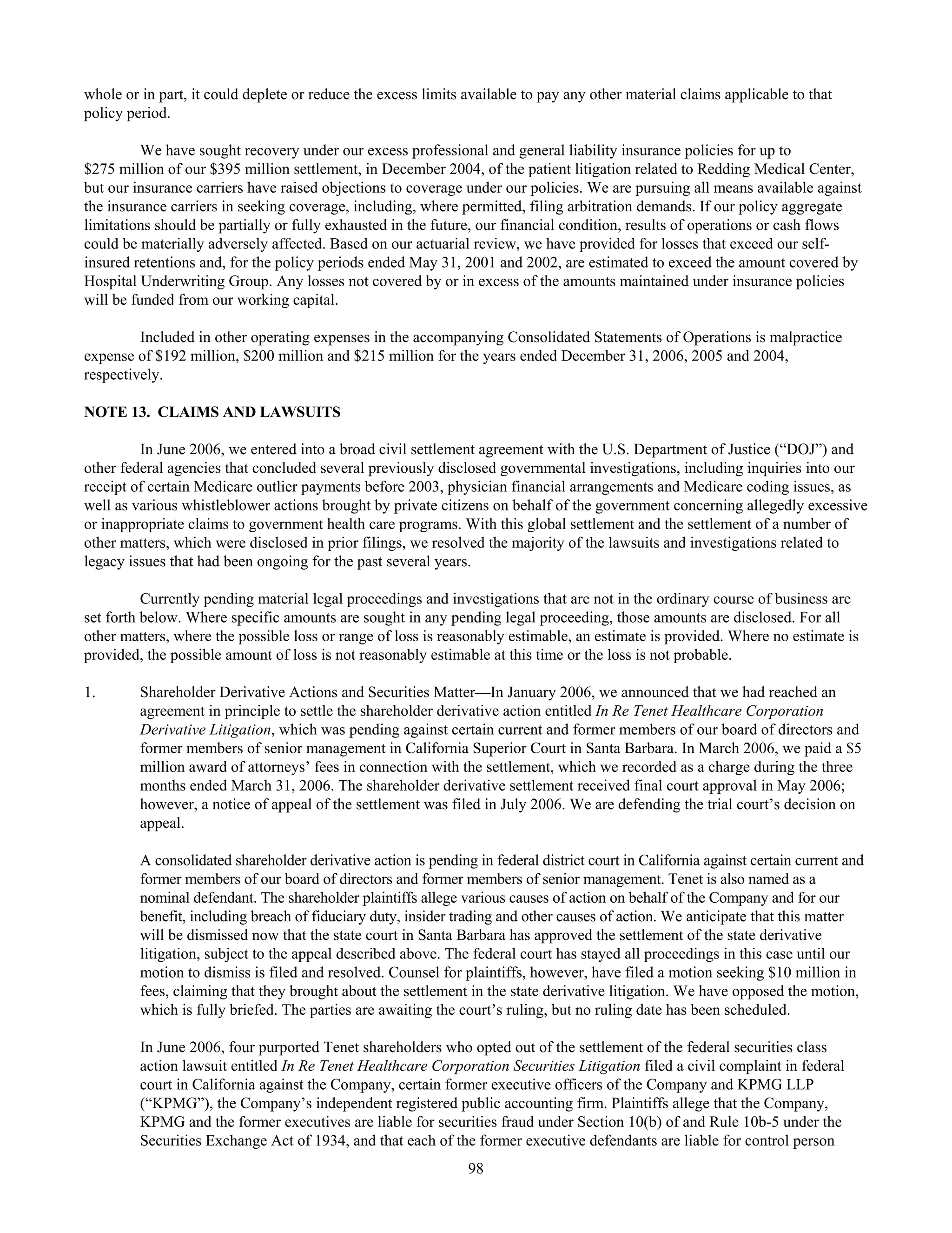 tenet healthcare CY0610KFINAL