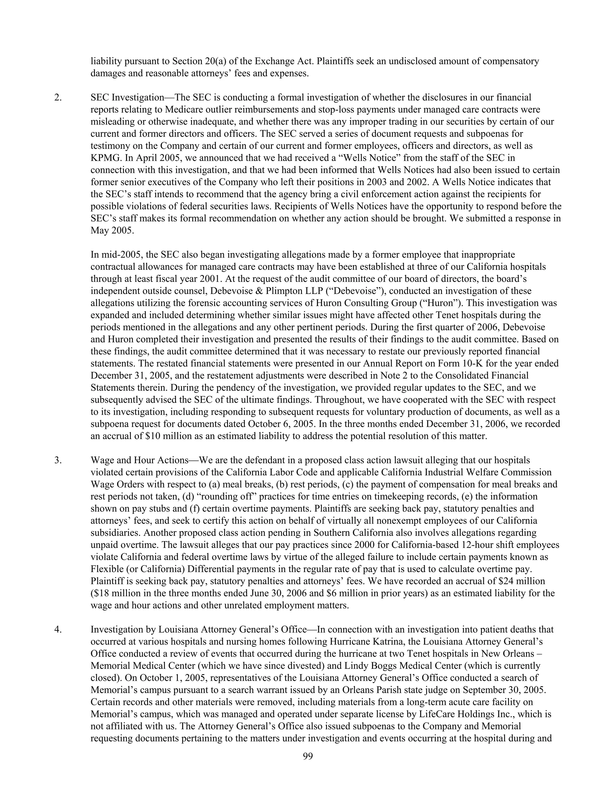 tenet healthcare CY0610KFINAL