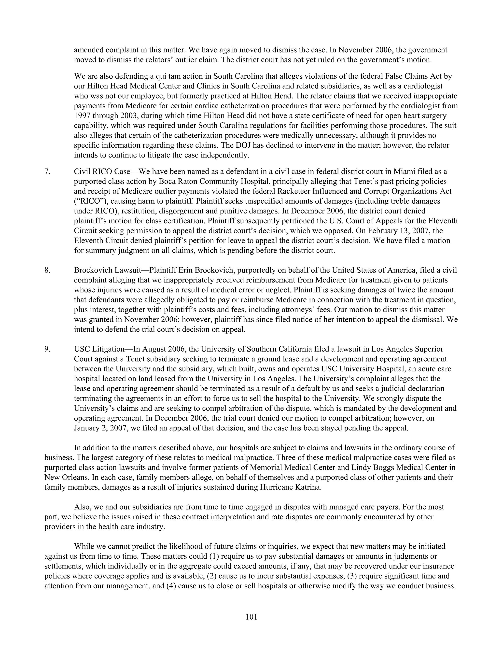 tenet healthcare CY0610KFINAL