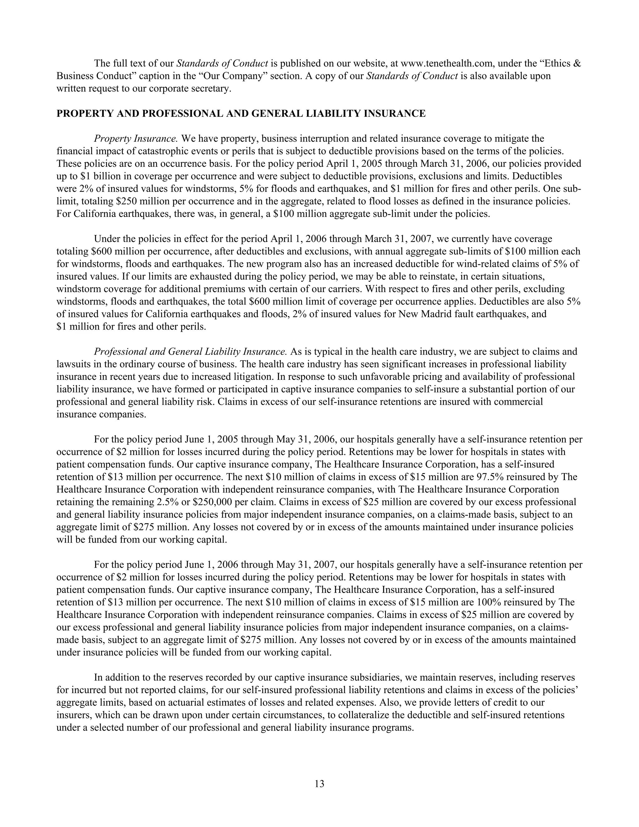 tenet healthcare CY0610KFINAL