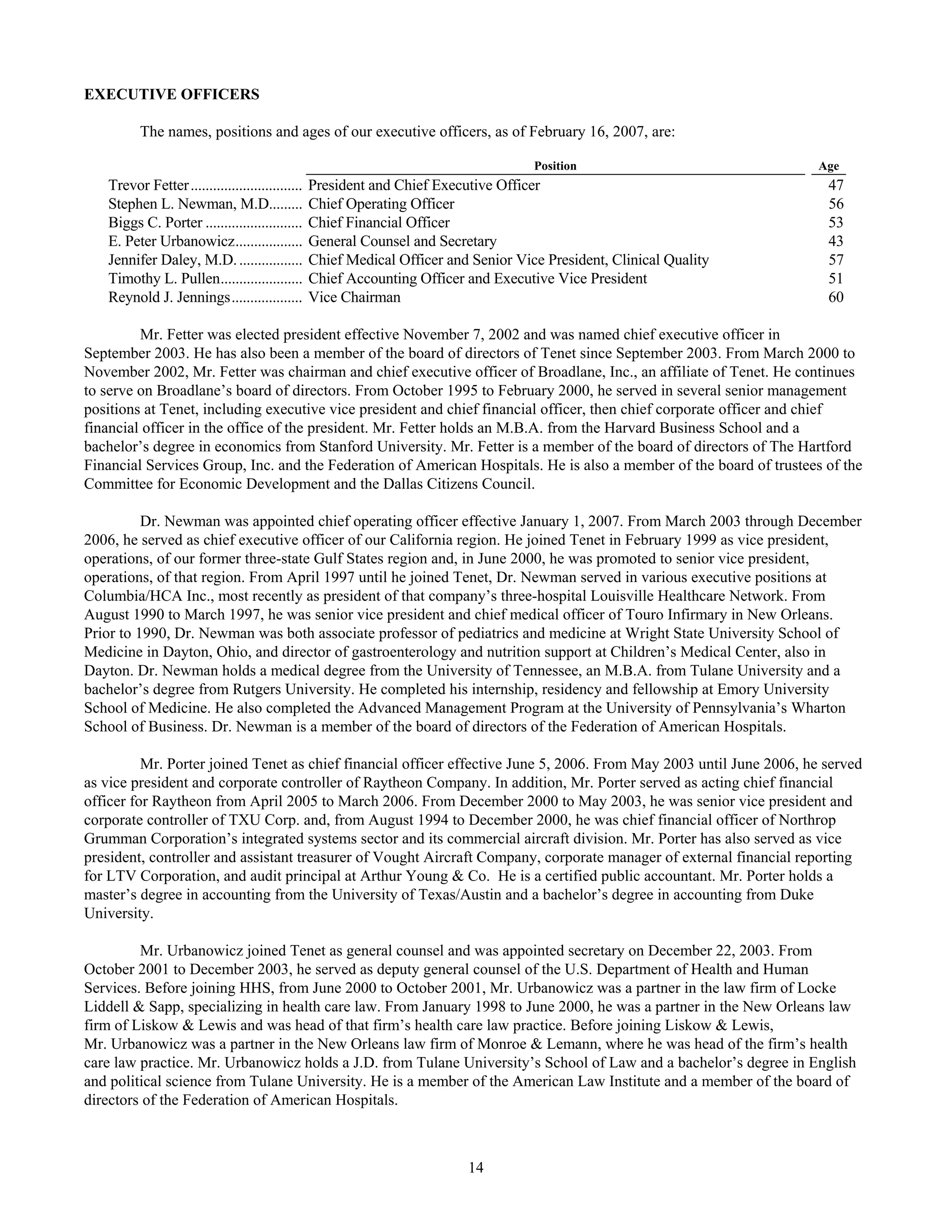 tenet healthcare CY0610KFINAL