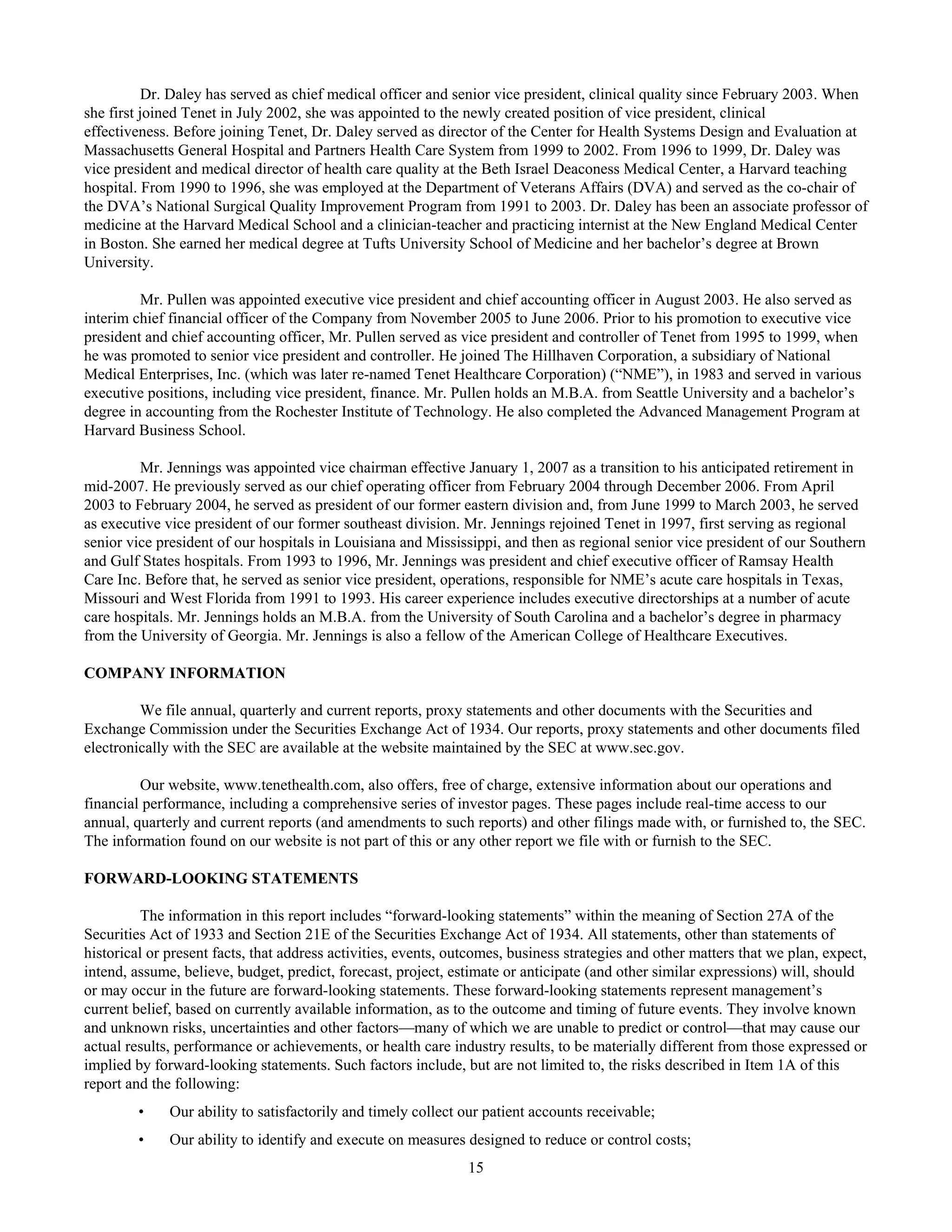 tenet healthcare CY0610KFINAL