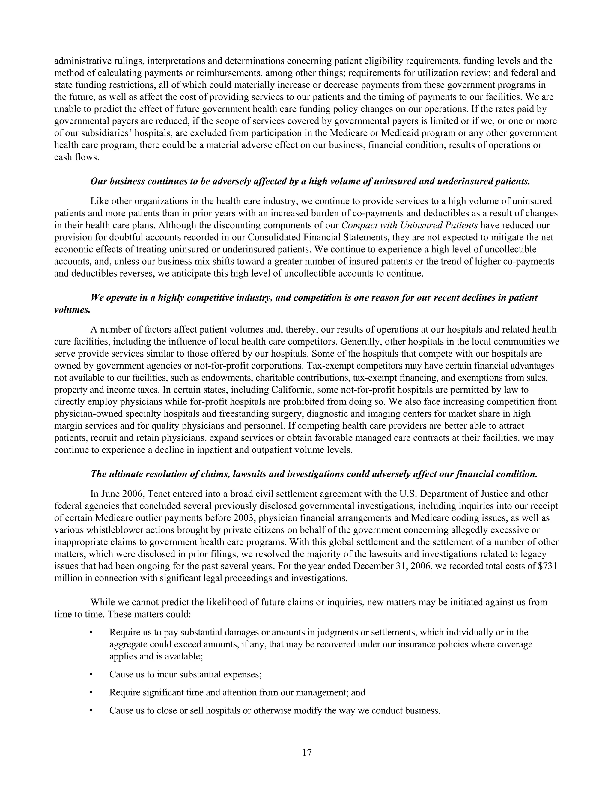 tenet healthcare CY0610KFINAL