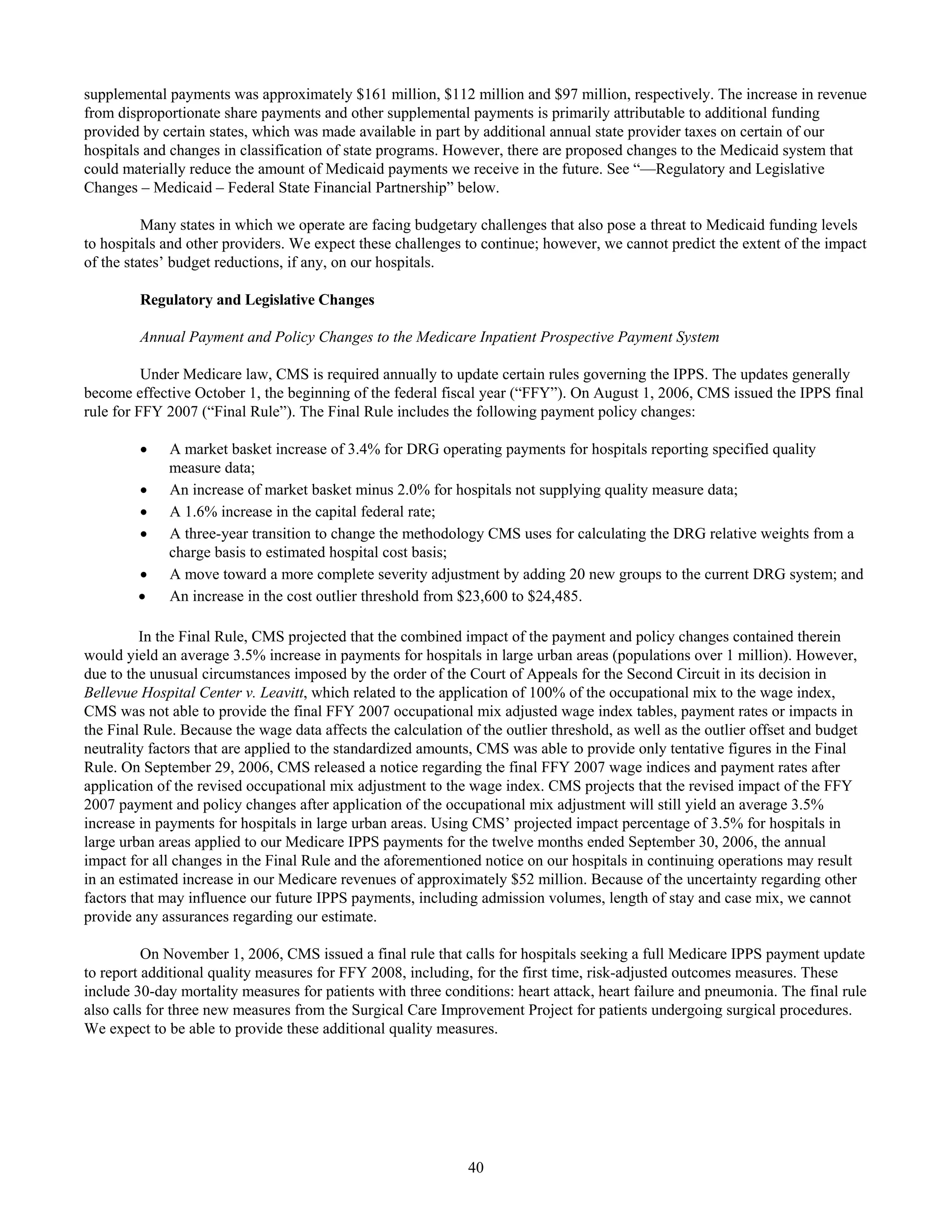 tenet healthcare CY0610KFINAL